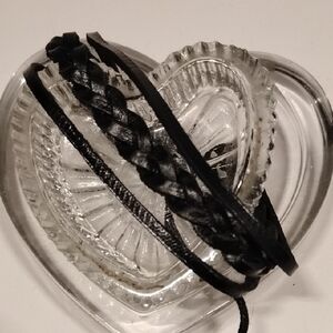 Black Braided Leather Bracelet